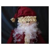 Cloth Santa, Roly Poly, Tin