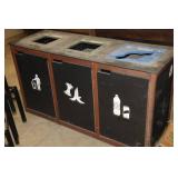 3-bin Garbage/Recycle Bin