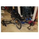 Catrike Recumbent Trike with Spare Tire/Wheel Assemblies (x2)