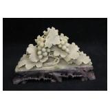 Grapes theme Soap Stone Decorative Carving