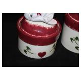 Snow Bunny theme Collectible Canister Set 4-piece