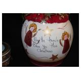 Mr. Christmas Angel Theme Music Box and May The Angels Bless You This Christmas Home Décor