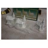 Jade Collection Church Figurine Set 3-piece