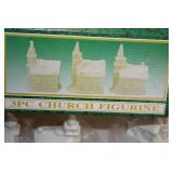 Jade Collection Church Figurine Set 3-piece