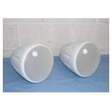 Pair of SoundTube Sound Tube RS500i Hanging / Pendant Style Pro Audio Speakers with BroadBeam Tweeters - WHITE