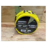 KEEPER 30 ft. x 4 in. x 20,000 lbs. Vehicle Recovery Strap with Protected Loops #02942