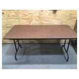 Brown Folding Table