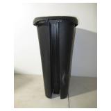 Hefty 12.3gal Slim Step Trash Can with Locking Lid Black