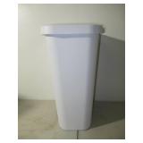 11.9gal Step Trash Can White - Brightroom™: Pedal-Operated Kitchen Garbage Can, Textured Plastic, Indoor Use