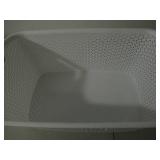 Y-Weave Jumbo Decorative Storage Basket White - Brightroom™: Portable, Nesting, Stackable, 44L, Rectangle, 23.43"x14.96"x11.14"