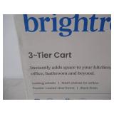 3 Tier Metal Utility Cart - Brightroom-Black