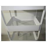 3 Tier Metal Utility Cart - Brightroom-White