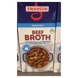 Set of 4 Swanson Unsalted Beef Broth (32 oz Each)