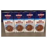 Set of 4 Swanson Unsalted Beef Broth (32 oz Each)