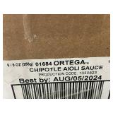 IN 1 - Ortega Chipotle Aioli Sauce 9 oz Bottles - 6 Pack