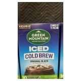 Set of 3 Green Mountain Iced Cold Brew Original Black Coffee K-Cup Pods - 30 Total Pods