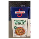 2 back - Set of 4 Swanson Vegetable Broth Cartons - 32 oz Each