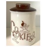 Vintage Bartlett Collins Glass Coolie Jar Gingerbread Man