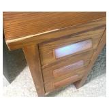 Oak Library Desk Vintage