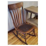 Rocker with Primitive Side Table