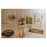 Snoopy Glasses, Dog and Suds, A&W Mugs