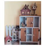 Wooden Display Cabinet and Picket Fence Shelf