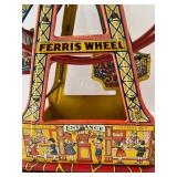 Antique Tin Litho Ferris Wheel by J. Chein Co. Wind Up Ferris Wheel Works