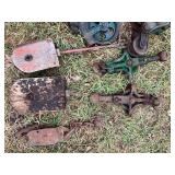 Seven Piece LOT - Barn Trolley and Pulleys