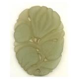 Antique Jade Pierced Floral Carving on Stand