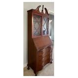 Gorgeous Vintage Mahogany Drop Front Vintage Secretary Desk