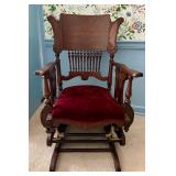 Vintage Victorian Spindle Back Rocker / Glider