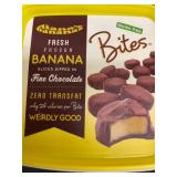 Set of 6 Frozen Banana Bites Dipped in Fine Chocolate