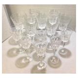 Wedgwood Etched & Cut Crystal Wine Glasses