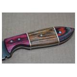 Custom Damascus Style Hunting Knife