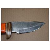 Custom Damascus Style Hunting Knife