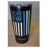 Hold Fast 20oz Police Flag Travel Mug