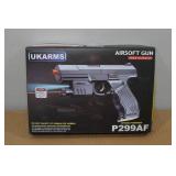 UKArms P299AF Spring Powered Airsoft Gun with Laser