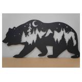 Laser Cut Steel Black Bear