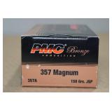 50 PMC Bronze 357 Magnum 158 Gr JSP Ammo