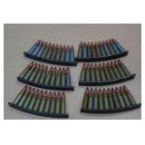 60 Steel Case 7.62 x 39mm FMJ Ammo on Stripper Clips