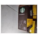 (2 cartons of 5 each) Starbucks Blonde Espresso Roast. Each yellow box holds 10 capsules.