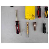 BernzOmatic torch, Lugnut wrench, adjust. wrench, screwdrivers, chisel, handheld worklight, hammers, pry bar, socket set, pliers