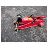 3 Floor jacks. Pittsburgh Rapid Pump Racing 1.5-ton w/handle ; Gray Pittsburgh w/handle; Companion with handle