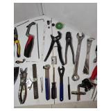 Lot of wrenches and other tools