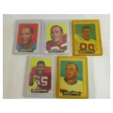 5 1964 Topps Football Cards...