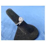 Two New Stainless Steel CZ Rings Size 7