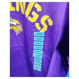 2 New MN Vikings NFL T-Shirts Adult Size Large