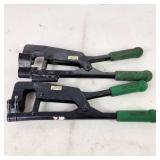 Lot Of Two Greenlee 724 Stud Punch Great Condition