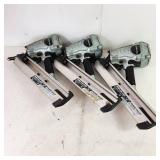 Lot Of Three Metabo HPT Paper Collated Framing Nailers NR 90AD PARTS AND REPAIR ONLY