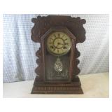 (FS) Antique Wood Clock Ansonia Clo...